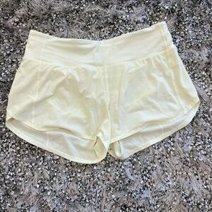 Lululemon Athletica Cream Athletic Shorts